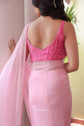 Flamingo Pink Silk Blouse